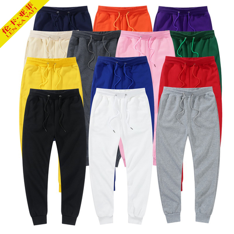 Pantalones de marca para mujer Pantalones de moda Jogger Pantalones de chándal blanco y negro Pantalones de hombre Pantalones rojos de lana para niñas Pantalones casuales de invierno Rosa 3XL ► Foto 1/6