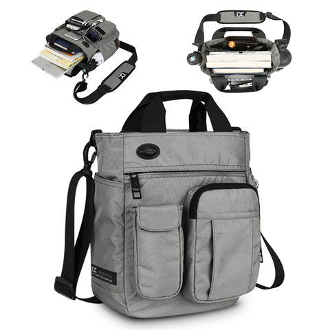 Bolso de hombro para hombre, multifunción bandolera cruzada de negocios Sling Travel iPad documentos maletín ► Foto 1/6