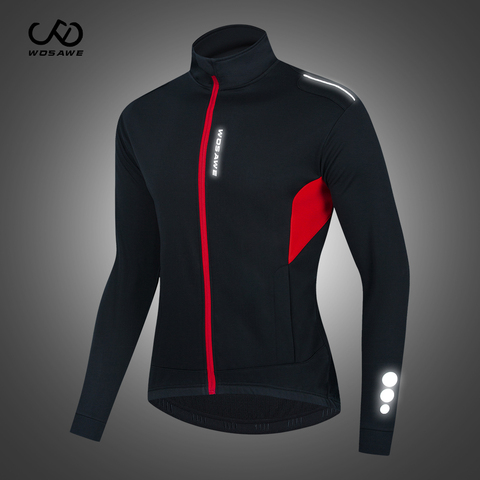 WOSAWE-Chaqueta térmica y cálida para hombre, cortavientos para ciclismo, a prueba de viento, ropa para esquiar ► Foto 1/6