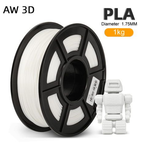 Filamento PLA de 1KG, 2,2 libras, 1,75 MM, Rollo libre de burbujas respetuoso con el medio ambiente para Material de impresora 3D FDM ► Foto 1/6