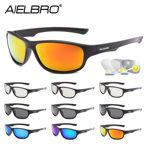 AIELBRO-gafas fotocromáticas de ciclismo para hombre, lentes polarizados para ciclismo ► Foto 1/6