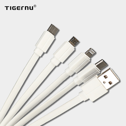 Tigernu-Cable USB de carga rápida, Cable de datos 3 en 1 de 4.0A, IOS/tipo-c/Android, superrápido de lo Normal ► Foto 1/6