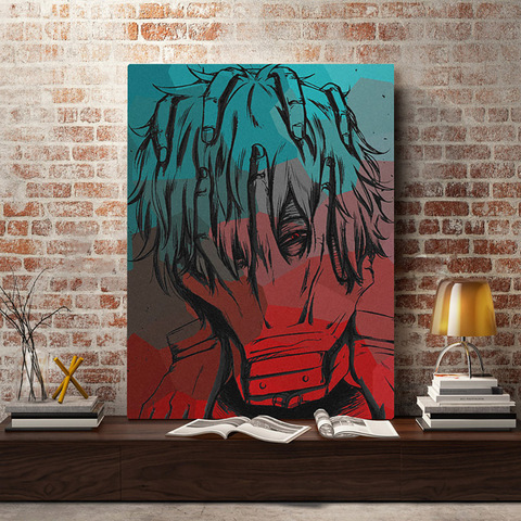 Pintura en lienzo de estilo nórdico, póster de My Hero Academia Tomura Shigaraki, imágenes modulares de personajes de dibujos animados, Impresión de arte para pared y decoración del hogar ► Foto 1/6