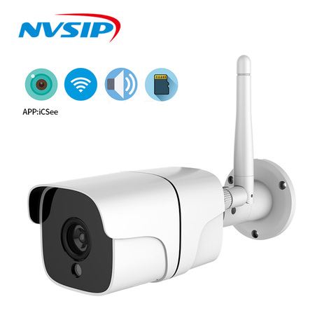 ICsee-cámara IP ONVIF HD de 5MP para exteriores, videocámara tipo bala CCTV inalámbrica con cable, Audio bidireccional, ranura para tarjeta TF, máx. 64G, IR, 20m, P2P, 1080P ► Foto 1/5