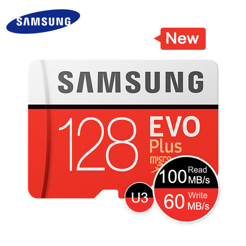 SAMSUNG Micro SD 256 GB 128 GB 64 GB 32 GB 16 GB EVO Plus tarjetas MicroSD tarjeta de memoria EVO + SDHC SDXC Max 100 m/s C10 TF Trans Flash cartão de memória tarjeta micro sd ► Foto 1/3