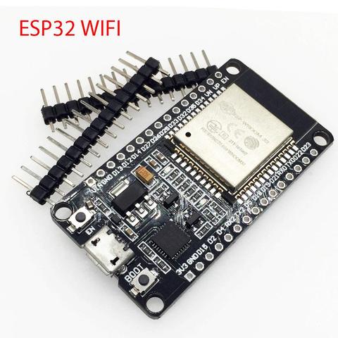 Placa de desarrollo de 30 Pines, dispositivo con WiFi, Bluetooth, consumo de energía ultrabajo, doble núcleo, ESP-32, ESP32, DEVKI TV1, ESP-32, Similar a ESP8266 ► Foto 1/4