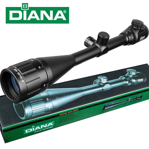 DIANA-mira telescópica táctica para Rifle, mira óptica de punto rojo y verde, compacta, para exteriores, con miras de caza, 8-32X50 ► Foto 1/6