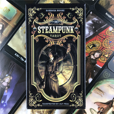 Cartas del Tarot Steampunk, juego de mesa de cartas para reunión familiar, juegos de cartas ► Foto 1/6