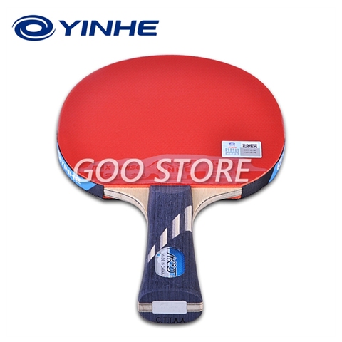 YINHE-raqueta de ping pong 10-Star para hombre, raqueta de madera de 5 pulgadas + 2 DE CARBONO DE DESCUENTO + pips de goma ► Foto 1/6