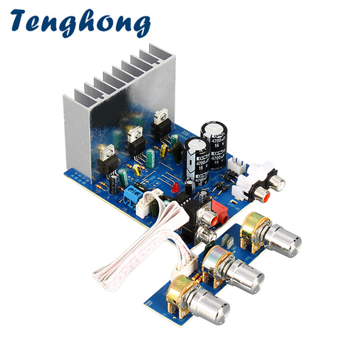 Tenghong TDA2030 placa amplificadora para Subwoofer W 15W * 2 + 30W 2,1 Amplificador de sonido Audio de potencia Amplificador Dual AC12V-15V estéreo AMP ► Foto 1/6