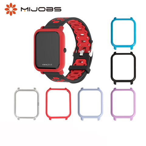 Funda protectora de PC con marco de plástico delgado para Xiaomi Huami Amazfit Bip BIT PACE Youth Smart Watch Strap parachoques pulsera ► Foto 1/6