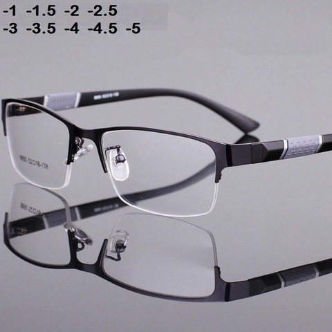 -1-1,5-2-2,5-3-3,5-4-4,5 gafas de miopía para hombres montura metálica Retro cuadrada miopía de estudiantes montura para mujeres 2022 ► Foto 1/6