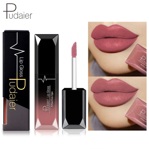 Pudaier-lápiz labial líquido mate, maquillaje cosmético de larga duración, hidratante, brillo de labios, lápiz labial resistente al agua ► Foto 1/6