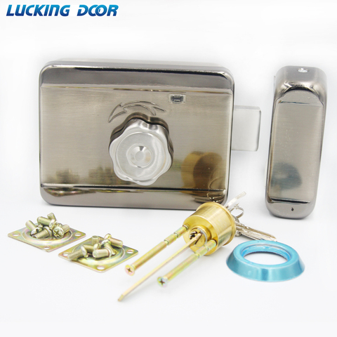 LUCKING-cerradura eléctrica de Metal DC12V, sistema de Control de acceso, cerradura electrónica integrada para llanta de puerta ► Foto 1/6