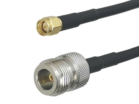 Conector macho de Jack a SMA hembra RG58 N, puente Coaxial por radiofrecuencia, Cable de cola de cerdo para antena de Radio de 6 pulgadas ~ 50M, 1 Uds. ► Foto 1/4