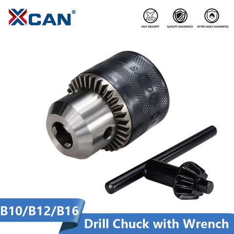 XCAN Chuck B10 (0,6-6mm) B12 (1,5-10mm) B16 (1,5-13mm) para amoladora angular taladro convertir portabrocas con adaptador de accesorios para herramientas ► Foto 1/6