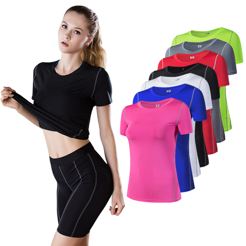 Top de Yoga para mujer, de secado rápido Camiseta deportiva, camiseta de gimnasio para Fitness, camisetas de Yoga para correr, Top deportivo para mujer 2022 ► Foto 1/6