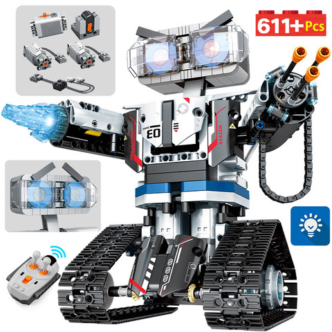 Creador de ciudades TECHNIC RC Robot de bloques de construcción, Control remoto inteligente, coche, arma, piezas, juguetes para regalos de Navidad para niños ► Foto 1/6