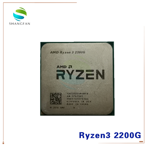 Procesador de CPU de cuatro hilos AMD Ryzen 3 2200G R3 2200G 3,5 GHz Quad-Core YD2200C5M4MFB Socket AM4 ► Foto 1/1