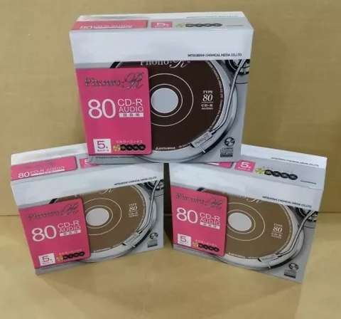 Venta al por mayor caja 5 Color Uds marca 80 minutos Profesional de Música Audio-CD discos en blanco ► Foto 1/1