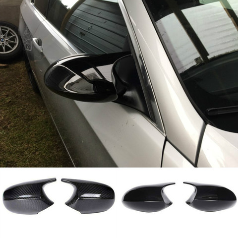 M3 estilo 2x cubierta del espejo E90 cubierta de espejo retrovisor de coche tapa para BMW E90 E91 PRE-LCI 2005-2007 E92 E93 2006-2009 E80 E81 E87 ► Foto 1/5