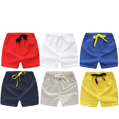 Pantalones cortos de algodón para niños y niñas, Shorts de marca, bragas para niños pequeños, pantalones cortos para deportes de playa, ropa de bebé ► Foto 1/6