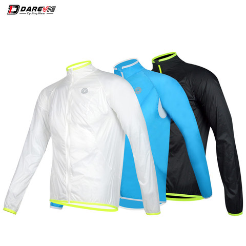 DAREVIE-Chaqueta de ciclismo ligera y suave, resistente al agua, a prueba de viento, de manga larga, profesional ► Foto 1/6