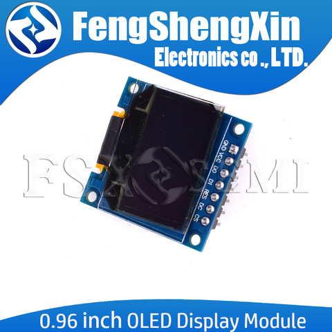 0,96 pulgadas 128*64 oled CII serie Blanco Módulo de pantalla OLED 128X64 I2C SSD1306 12864 monitor de pantalla LCD GND VDD SCK SDA para Arduino ► Foto 1/5