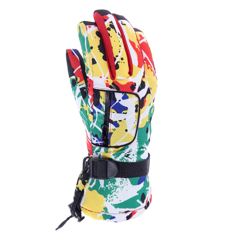 LOCLE-guantes de esquí transpirables para mujer, resistentes al viento, cálidos, de algodón, para deportes al aire libre, montaña, esquí, escalada, Snowboard ► Foto 1/6