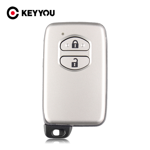 KEYYOU reemplazo remoto botón 2/3 coche llave inteligente para llave Toyota Camry cubierta FOB Shell en blanco con hoja ► Foto 1/6