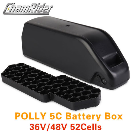 Caja de batería Polly 5C, carcasa para batería de bicicleta eléctrica, tiras de níquel, 21700 celdas ► Foto 1/6