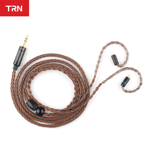 TRN T2-Cable de actualización HIFI Chapado en plata, 16 núcleos, 3,5/2,5mm, conector MMCX/2 pines para TRN V80 V10 V30 A10 C10 C16 ASX QUEEN P1 ► Foto 1/6