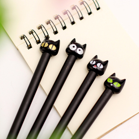 0,5mm bonito gato Kawaii pluma de Gel para escuela materiales de escritura para oficina papelería coreana japonés para niños niñas estudiante ► Foto 1/5