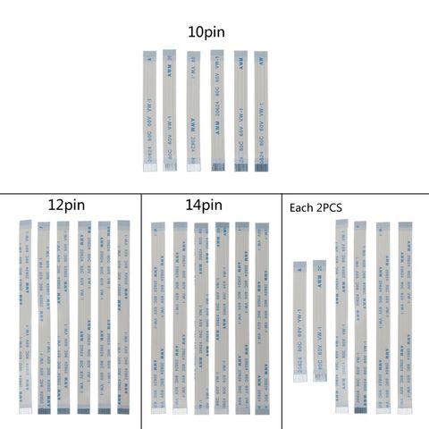 6 uds 10Pin 12Pin 14Pin almohadilla táctil interruptor de botón de encendido cinta Flex Cable para PS4 controlador de carga de la Junta ► Foto 1/5