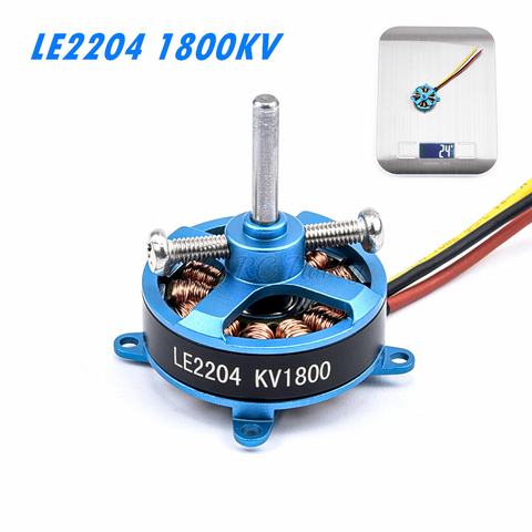 Motor sin escobillas L2204 2204 1800KV KV1800 de alta calidad, compatible con 2-3s para avión de ala fija KT F3P RC ► Foto 1/6