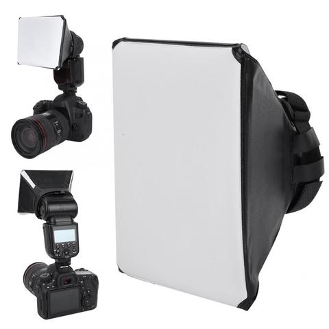 Difusor de Soft Box para Flash de fotografía Mini Softbox Kit foto de cámara plegable Flash de caja suave para Canon EOS DSLR Speed Light ► Foto 1/6