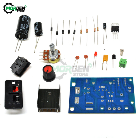 LM317 DC-DC módulo reductor, Kit de bricolaje, regulador lineal LM317, fuente de alimentación de CA/regulador de voltaje CC ajustable ► Foto 1/6