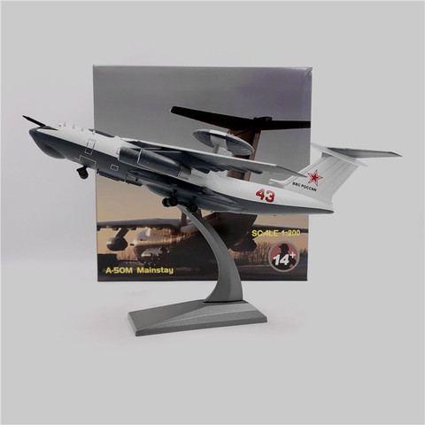 Mainstay-A-50 a escala 1/200 para niños y adultos, Avión de advertencia temprana de Rusia, modelos de avión, juguetes para niños y adultos para colección ► Foto 1/6