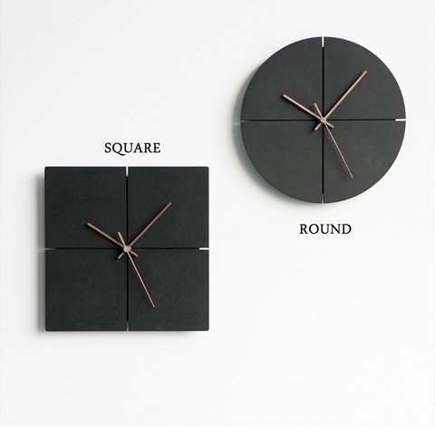 Reloj de pared minimalista nórdico, creativo, con personalidad para sala de estar, Relojes de pared silenciosos para el hogar ► Foto 1/6