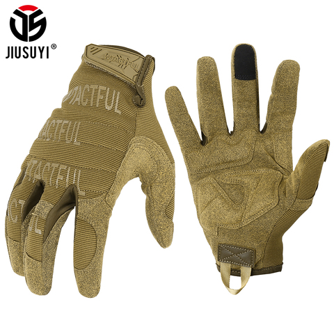 Guantes tácticos militares para hombre, manoplas Mejor Moda de dedo completo con pantalla táctil, para Paintball, Airsoft, tiro, bicicleta de combate ► Foto 1/6