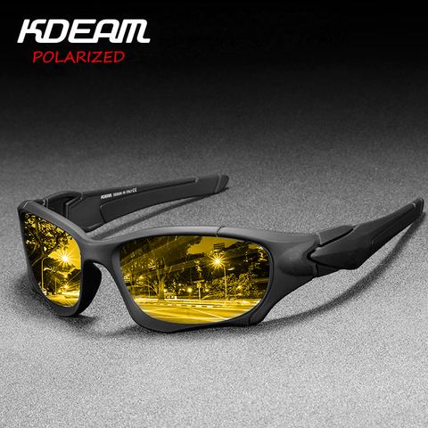 KDEAM-gafas de sol polarizadas para hombre, lentes de visión nocturna, de diseño clásico, polarizadas, con UV400, de alta calidad ► Foto 1/6