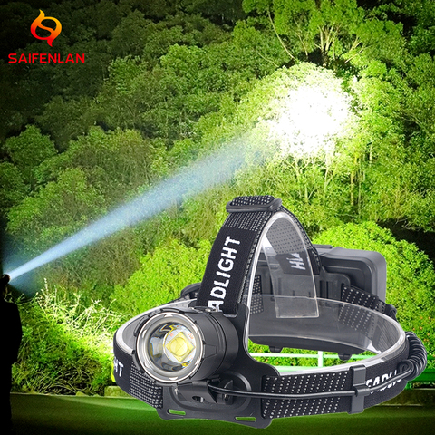 Linterna de cabeza XHP70.2 XHP70, potente faro Led con USB, Zoom, para caza y pesca, 18650 ► Foto 1/6