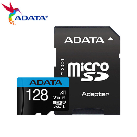 ADATA-tarjeta Micro SD Original de Clase 10, tarjeta Flash de 128GB, 64GB, 32GB y 16GB, TF, adaptador gratuito para teléfono de hasta 100 MB/s ► Foto 1/4