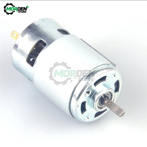 Motor de Metal de alto par 24V DC 12V 4500-12000 RPM, alta potencia, poco ruido, 775, herramientas de rodamiento de bolas ► Foto 1/6