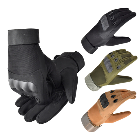 Guantes de protección de armadura para hombre, guantes tácticos de dedo completo para deportes al aire libre, militares, ciclismo ► Foto 1/6