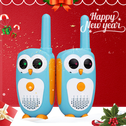 Retevis-Walkie Talkie RT30 para niños, diseño de búho de dibujos animados, radio para niños de 0,5 W, Walky Talky, regalo de cumpleaños para niños, 2 uds. ► Foto 1/6