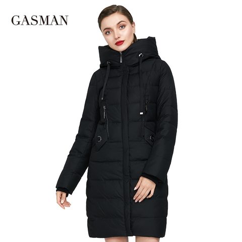 GASMAN-Chaqueta de plumón con capucha para mujer, abrigo grueso de Marca Bio, larga, de invierno, cálida, a la moda, Colección 2022 ► Foto 1/6