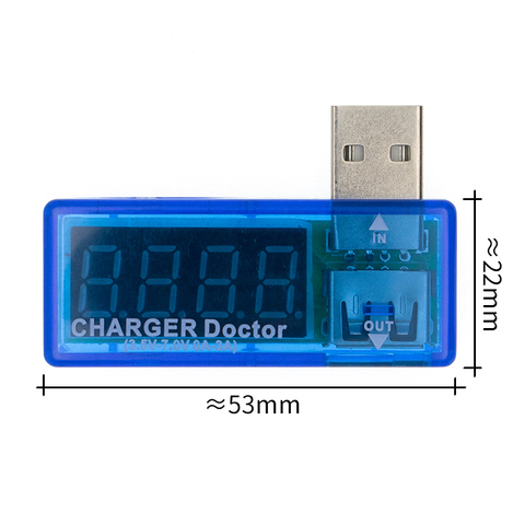 Mini medidor de voltaje de corriente de alimentación USB, pantalla Digital, Detector de corriente y voltaje portátil, cargador, Doctor ► Foto 1/6