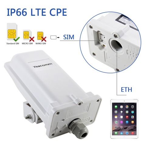 150 industrial impermeable exterior CPE 4G LTE cat4 YF-P11 M CPE TDD FDD router sin wifi ► Foto 1/6