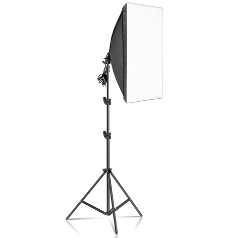Kit de iluminación Softbox para fotografía, 50x70CM, sistema de luz continua profesional, caja blanda para equipo de estudio fotográfico ► Foto 1/6